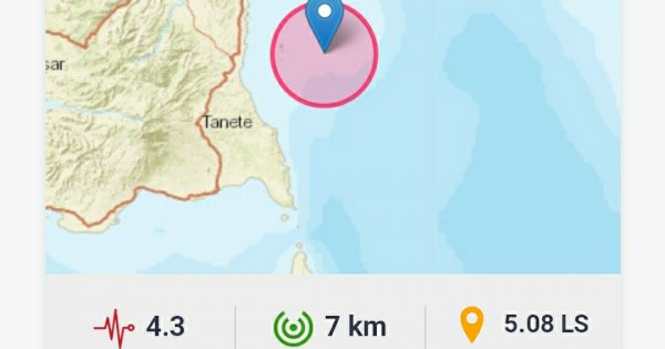 Gempa 4,3 M Guncang Bulukumba Saat Sahur Pertama Ramadhan