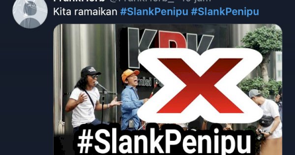 Dulu Getol Bela KPK Tapi Kini Diam, Tagar ‘Slank Penipu’ Trending Topic