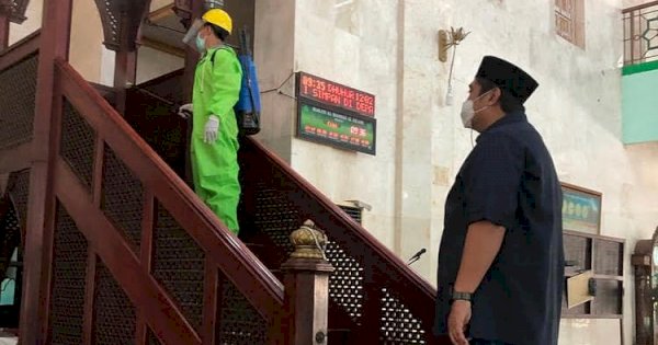 Bupati Maros Pantau Persiapan Salat Id di Masjid Al Markaz Maros