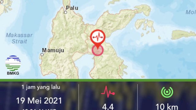 Gempa Bumi 4,4 Magnitudo Guncang Luwu Timur