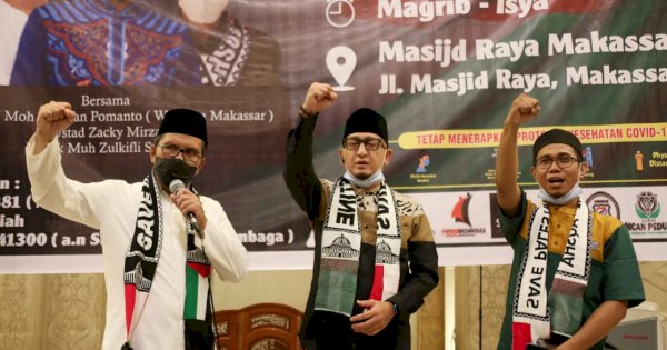 Ustaz Zacky Mirza Kukuhkan Danny Pomanto Jadi Duta Rumah Dai Palestina