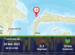 Gempa Bumi 5,3 Magnitudo Guncang Tolitoli Sulteng