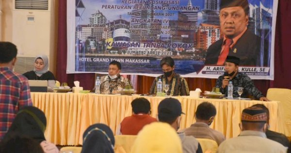 Nilai Kepatuhan Kawasan Tanpa Rokok Minim, Arifin Dg Kulle Sosialisasi Perda