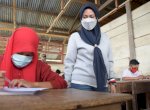 Bupati Luwu Utara Tinjau Pelaksanaan Ujian Sekolah di Seko
