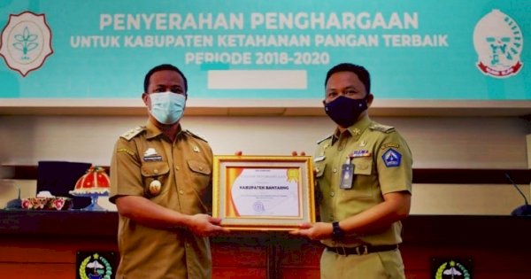 Bantaeng Raih Penghargaan Kabupaten Ketahanan Pangan Terbaik se-Indonesia