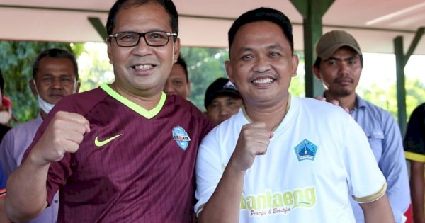 Ke Bantaeng, Danny Pomanto Silaturahmi Ilham Azikin di Lapangan Hijau