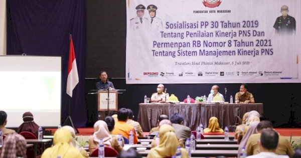 Pemkot Makassar Sosialisasi PP 30 Tahun 2019 Tentang Penilaian Kinerja PNS