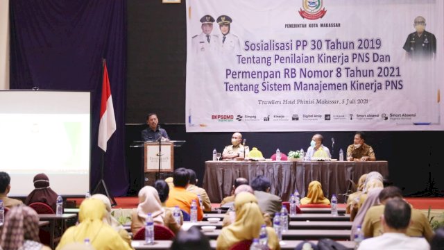 Pemkot Makassar Sosialisasi PP 30 Tahun 2019 Tentang Penilaian Kinerja PNS
