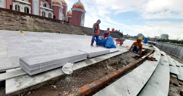 Realisasi Pembangunan Lanjutan Masjid 99 Kubah Sudah 35 persen