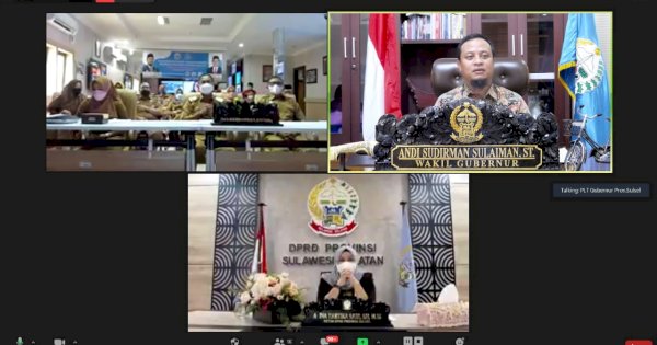 Plt Gubernur Buka Pengenalan Lingkup SMA/SMK/SLB se-Sulsel Secara Virtual