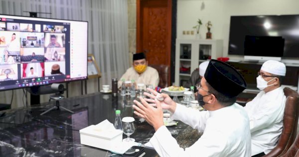 Bertakbir Secara Virtual, Forkopimda-MUI Makassar Panjatkan Doa Keselamatan