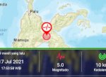 Luwu Timur Diguncang Gempa 5.0 Magnitudo