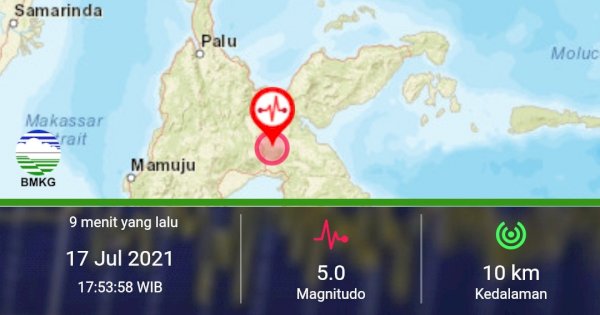 Luwu Timur Diguncang Gempa 5.0 Magnitudo