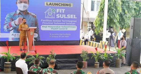 Andi Sudirman Launching FIT Sulsel dengan 2.000 Tempat Tidur Isolasi