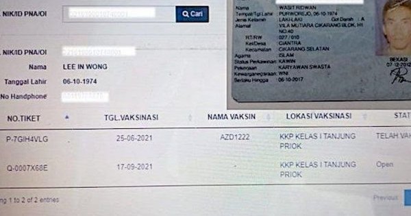 Warga Gagal Vaksin karena NIK Dipakai WNA, Kemendagri Turun Tangan