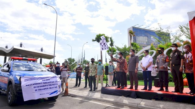 Andi Sudirman Lepas 100 Ton Beras Sulsel Bantuan Covid-19