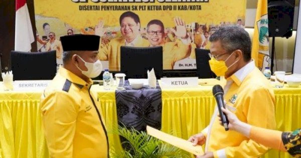 Marzuki Wadeng Gantikan Taqwa Muller Jabat Plt Golkar Lutim