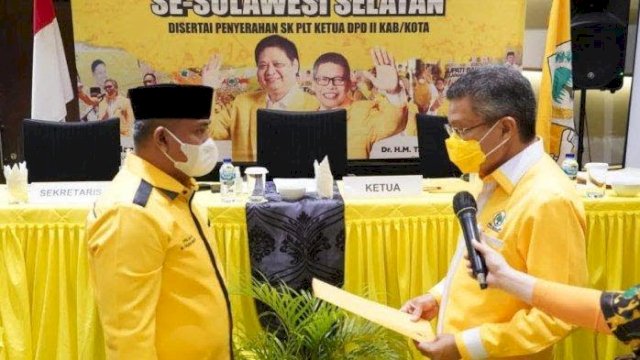 Marzuki Wadeng Gantikan Taqwa Muller Jabat Plt Golkar Lutim