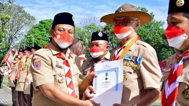 Apel Besar Pramuka, Andi Sudirman Ingatkan Jiwa Patriot dan Jadi Teladan 