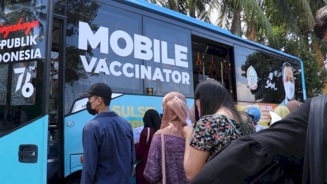 Masyarakat Minati Layanan Mobile Vaccinator Pemprov Sulsel