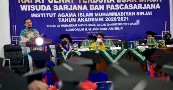 Orasi Ilmiah di Wisuda IAIM Sinjai, Plt Gubernur Sulsel: Ciptakan Lapangan Kerja