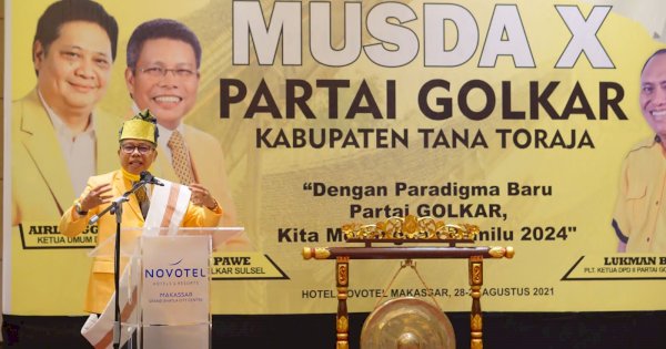 Taufan Pawe Ajak Kader Golkar Tana Toraja Solid Menangkan Airlangga Hartarto