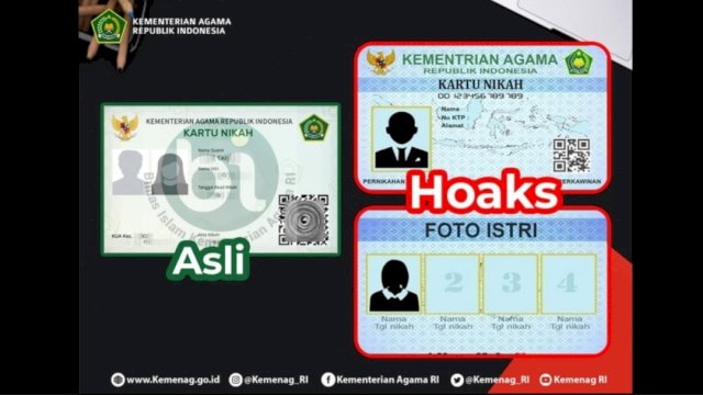 Banyak Hoax, Ini Penampakan Kartu Nikah Digital Kemenag