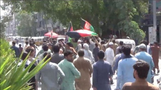 Demonstrasi memperingati hari kemerdekaan Afghanistan (Pajhwok Afghan News/Handout via REUTERS)