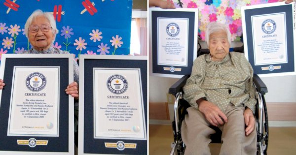Saudara Kembar Asal Jepang Catat Rekor Usia Tertua di Dunia