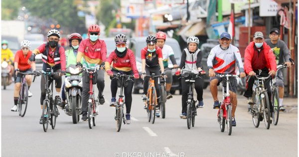 Dies Natalis ke-65, Unhas Gelar Sepeda Santai, Ada Hadiah Sepeda Motor