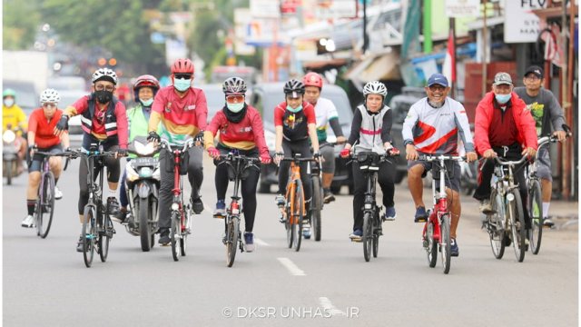 Dies Natalis ke-65, Unhas Gelar Sepeda Santai, Ada Hadiah Sepeda Motor