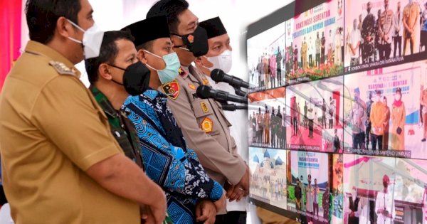 Hadiri Vaksinasi Pesantren, Plt Gubernur Sulsel Apresiasi Bantuan Kepolisian