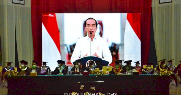 Dies Natalis ke-65 Unhas, Pesan Jokowi: Terus Bergerak dan Berinovasi