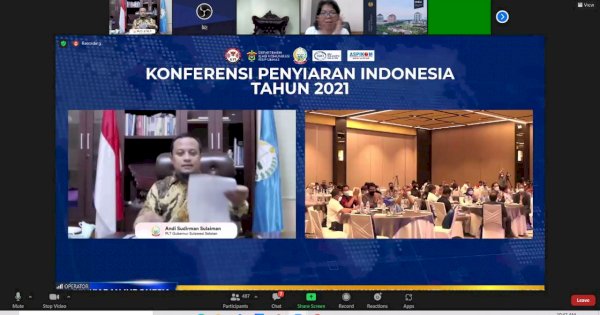 Dihadiri Menparekraf, Plt Gubernur Sulsel Buka Konferensi Penyiaran Indonesia 2021