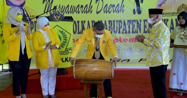 Muslimin Bando Ketua Golkar Enrekang, Total 7 Bupati Sulsel Pimpin DPD II Golkar