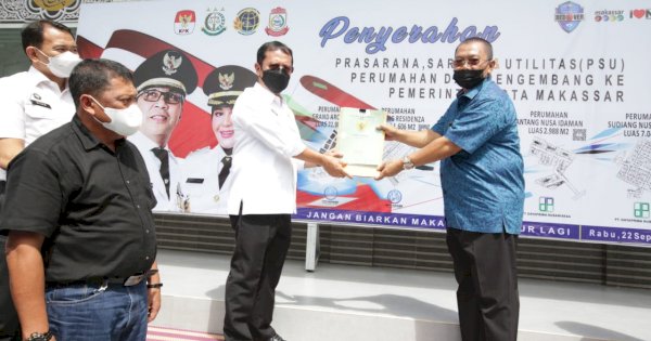 Lima Fasum Perumahan di Kota Makassar Ini Sudah Diserahkan Ke Pemkot