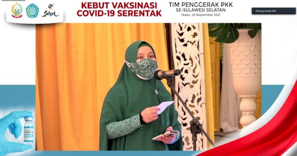 PKK Sulsel Laksanakan Vaksin Serentak 300 Ribu Warga Dalam Sehari