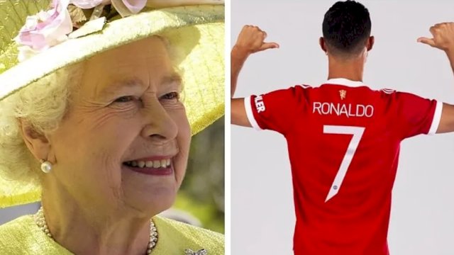 Ratu Elizabeth Dikabarkan Pesan Jersey Ronaldo dengan Tanda Tangan