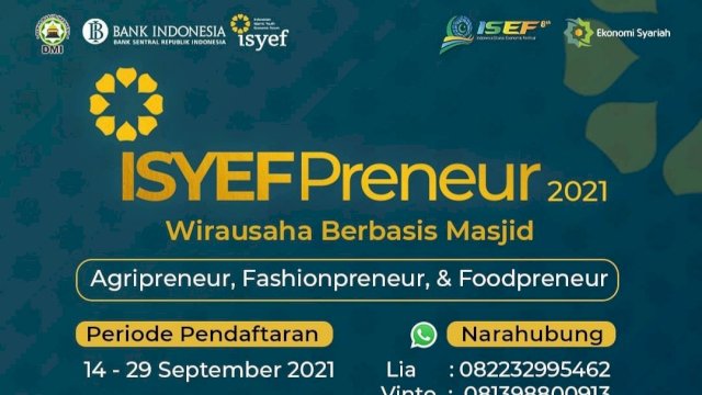 ISYEF dan BI Latih Wirausahawan Berbasis Masjid: Ada Hadiah Ratusan Juta