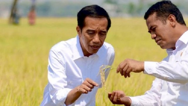 Presiden Joko Widodo dan Andi Amran Sulaiman (Ist)