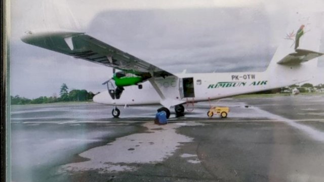 Pesawat Rimbun Air Twin Other 300 hilang kontak di Papua (Dok Polda Papua.)