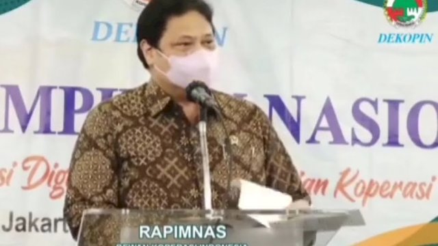 Airlangga: Dekopin Hanya Satu, Nurdin Halid Pimpinan Sah