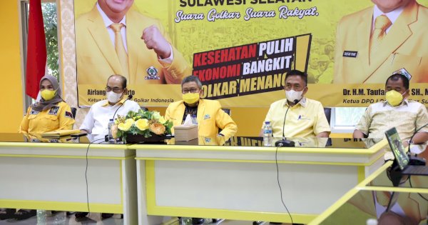 Taufan Pawe dan Petinggi Golkar Sulsel Ikuti Kuliah Umum Golkar Institute