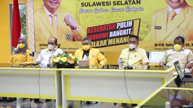 Taufan Pawe dan Petinggi Golkar Sulsel Ikuti Kuliah Umum Golkar Institute