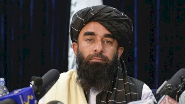 Juru bicara Taliban, Zabihullah Mujahid. ©2021 AFP/HOSHANG HASHIMI