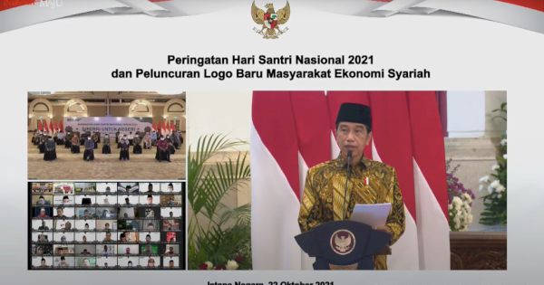 Hari Santri, Jokowi Minta MES Jadi Lokomotif Pengembangan Ekonomi Syariah