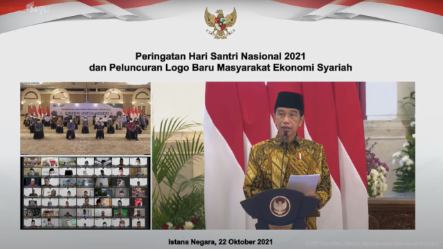 Hari Santri, Jokowi Minta MES Jadi Lokomotif Pengembangan Ekonomi Syariah