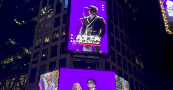 Atta Terkejut Wajahnya Tampil di Time Square Amerika Serikat