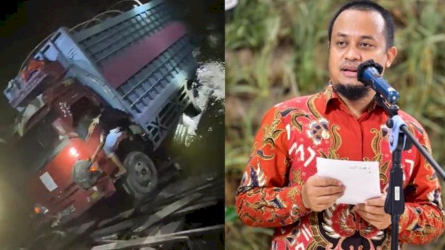 Jembatan Poringan Luwu Ambruk, Plt Gubernur Sulsel Minta Dibangun yang Baru