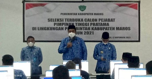 Bupati Maros Buka Uji Kompetensi Pejabat Pimpinan Tinggi Pratama